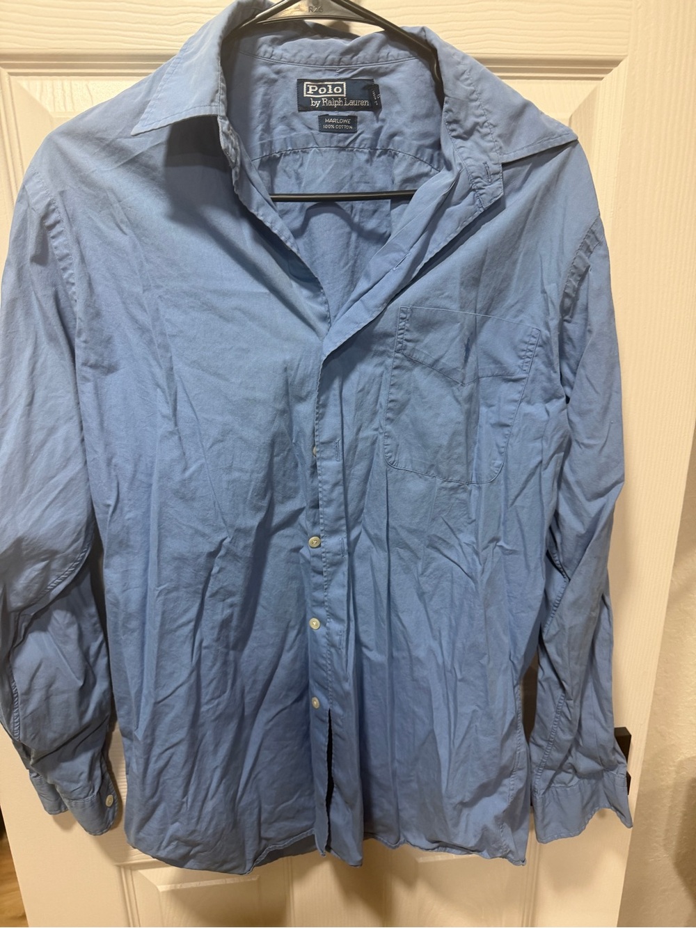 Ralph Lauren Light Blue Long-Sleeve Button Shirt